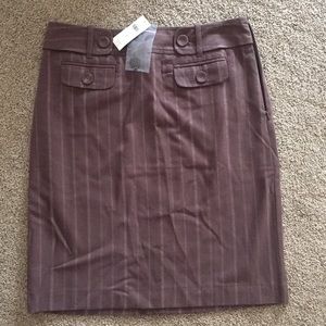 Brown dress skirt size 4 Ann Taylor
